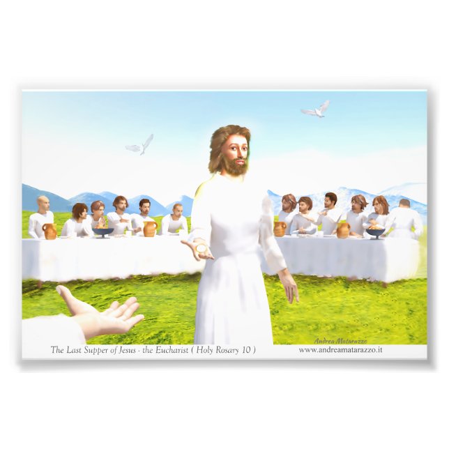 Jesu sista måltid - Eukaristin Fototryck (Framsidan)