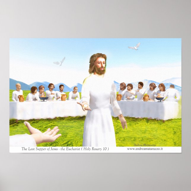 Jesu sista måltid - Eukaristin Poster (Framsidan)