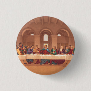 Jesu sista måltid knapp