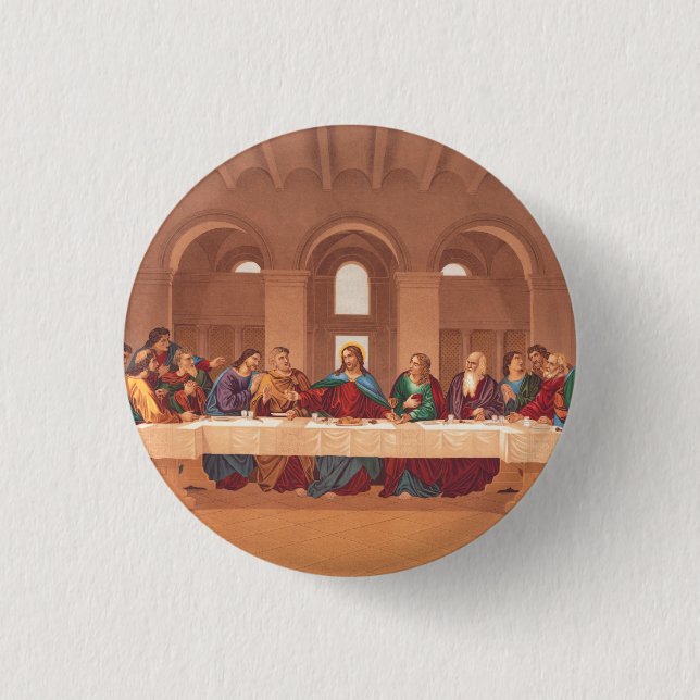 Jesu sista måltid knapp (Framsida)