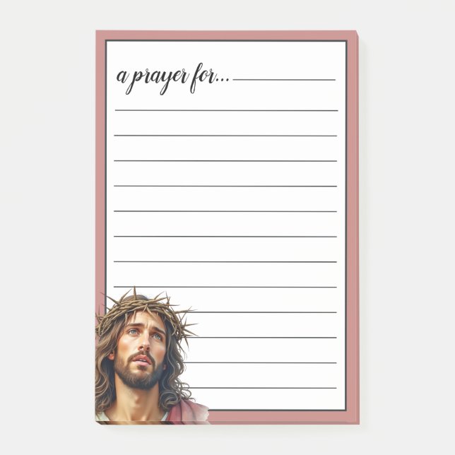 Jesu törnekrona krigsrum bön post-it block (Framsida)