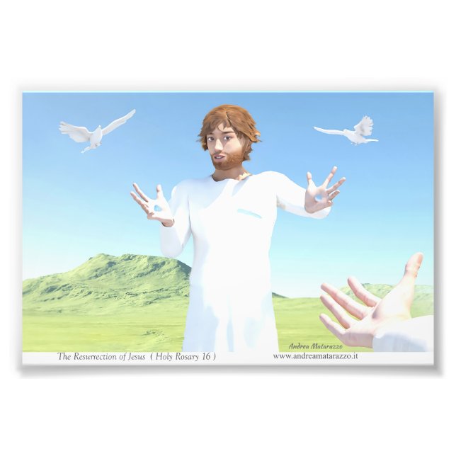 Jesu uppståndelse fototryck (Framsidan)