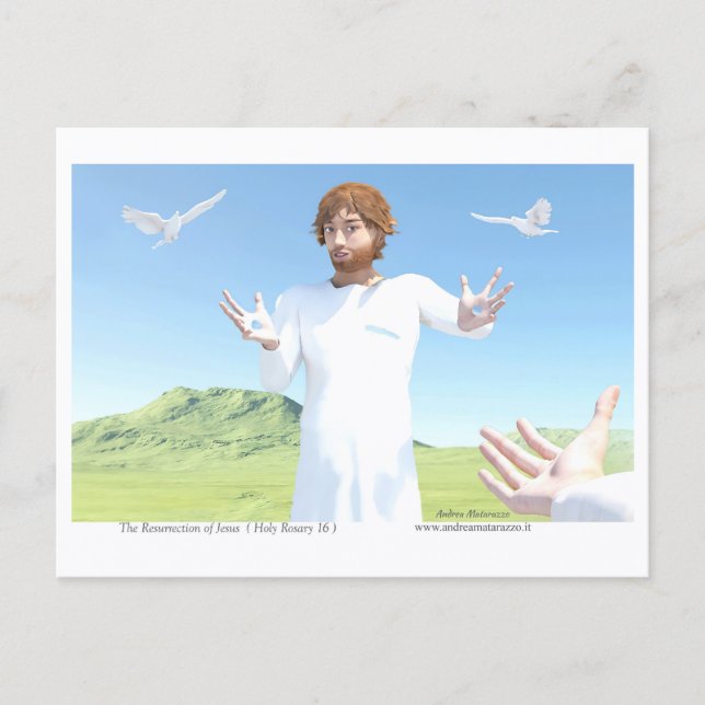 Jesu uppståndelse vykort (Framsida)