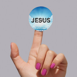 Jesu väg, sanning, liv Johannes 14:6 Himmels trapp Runt Klistermärke