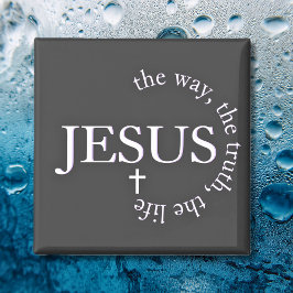 Jesu väg, sanning, liv Johannes 14:6 Kors Magnet