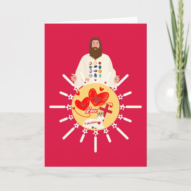 Jesu vakar över de som älskar honom-kort kort (Framsida)