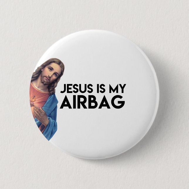 Jesuis is my Airbag Knapp (Framsida)