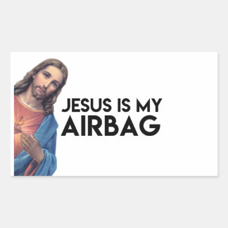Jesuis is my Airbag Rektangulärt Klistermärke