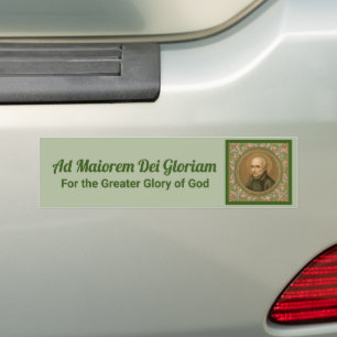 Jesuit Motto från St Ignatius (BK 50; latin/engels Bildekal