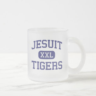 Jesuit - tigrar - högstadium - Tampa Florida Frostad Glasmugg