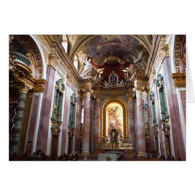 Jesuitenkirche, Wien Hälsningskort (Framsidan Horizontal)