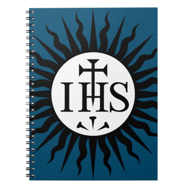 Jesuitorden Emblem Monogram Anteckningsbok (Framsidan)