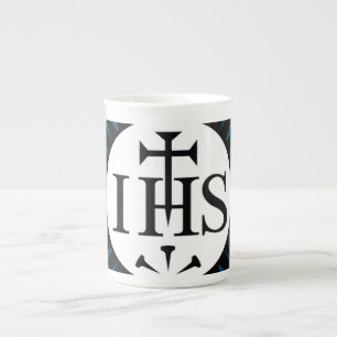 Jesuitorden Emblem Monogram Benporslin Mugg