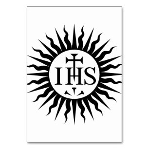 Jesuitorden Emblem Monogram Bordsnummer