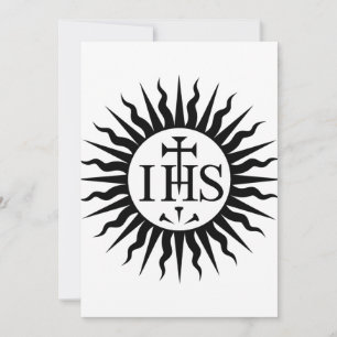 Jesuitorden Emblem Monogram Inbjudningar