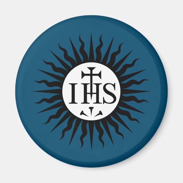 Jesuitorden Emblem Monogram Magnet (Framsidan)
