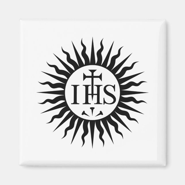 Jesuitorden Emblem Monogram Magnet (Framsidan)