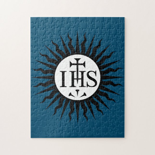 Jesuitorden Emblem Monogram Pussel (Vertikal)