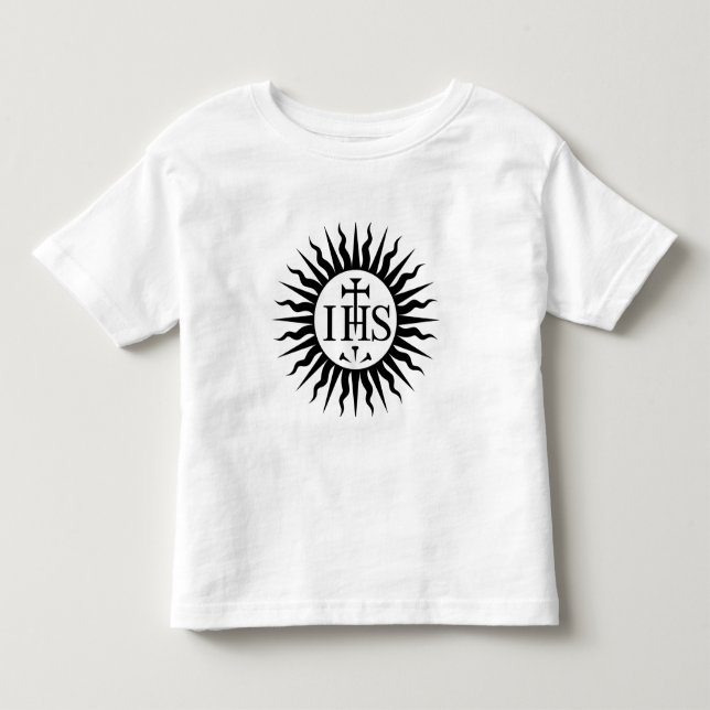 Jesuitorden Emblem Monogram T Shirt (Framsida)