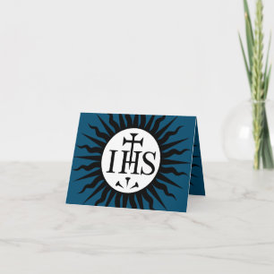Jesuitordens emblem Monogram Kort