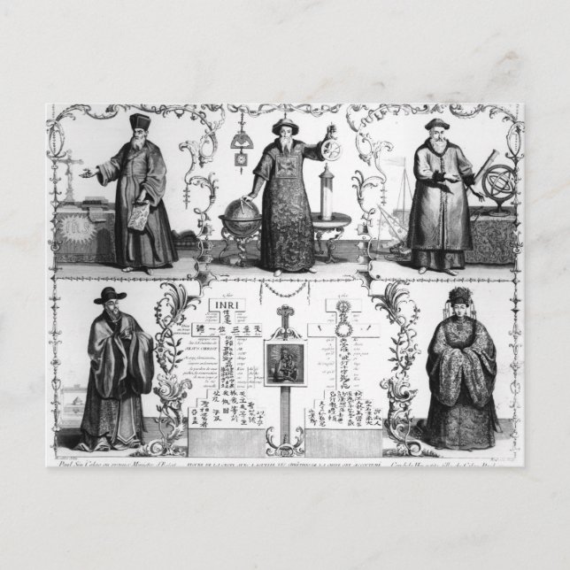 Jesuits i China Vykort (Framsida)