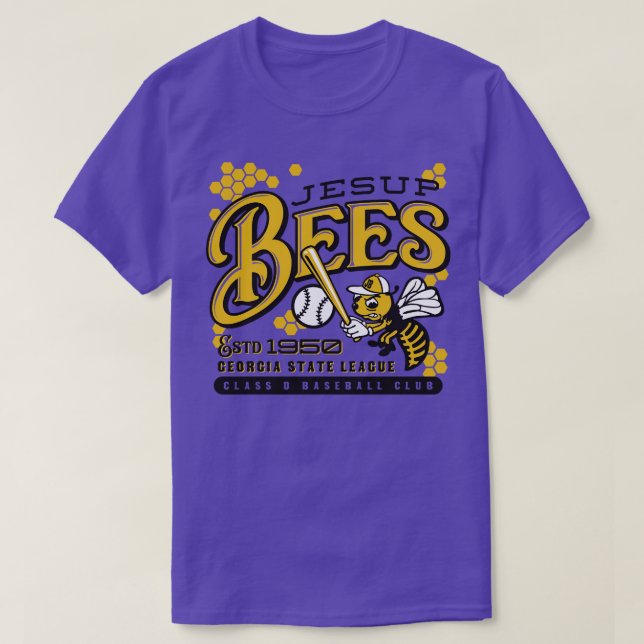 Jesup Bees Baseball T Shirt (Design framsida)