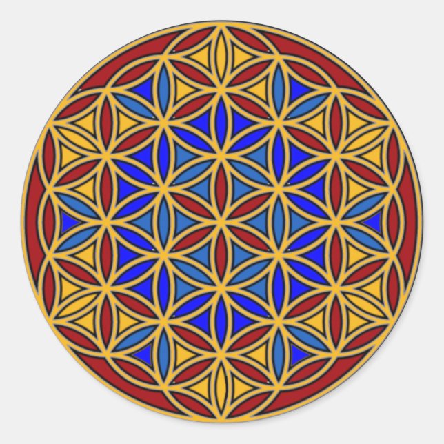 Jesus07 Runt Klistermärke (Framsida)