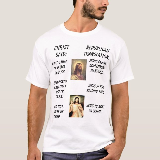 jesus1 Jesus, ChristSaid: , Republikanska Tee (Framsida)