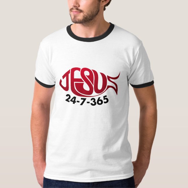 Jesus24-7-365 T-shirt (Framsida)