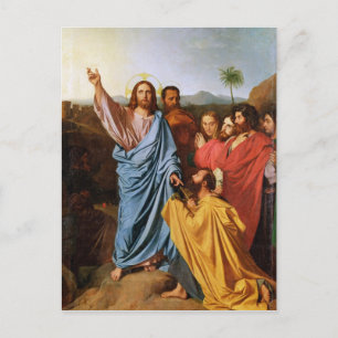 Jesus, 1820, Nycklar till St. Peter Vykort