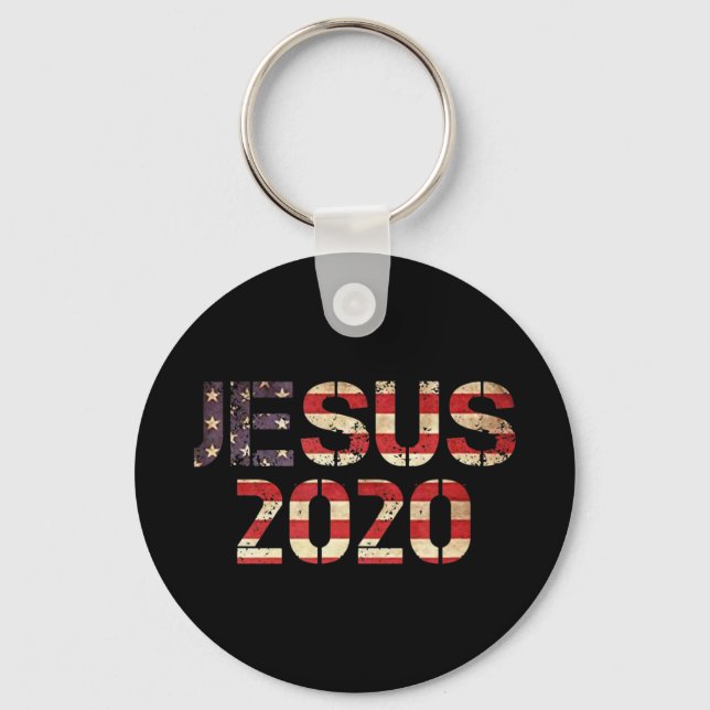 Jesus 2020 Kristna valåret Ordförande Gud B Nyckelring (Framsida)