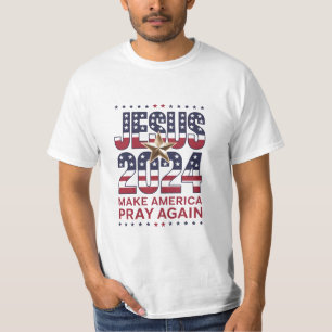 Jesus 2024 Gör Amerika rolig igen T Shirt