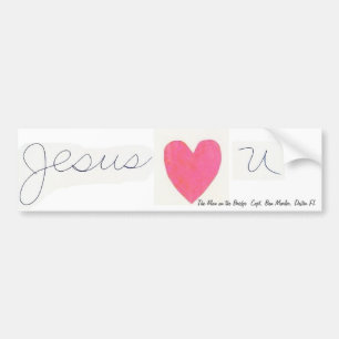 Jesus (<3) U riklig Sticker~The man på överbrygg Bildekal