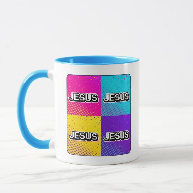 JESUS - 4 Square  Mugg (Vänster)