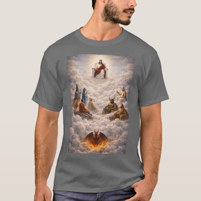 Jesus above all gods T-Shirt (Framsida)