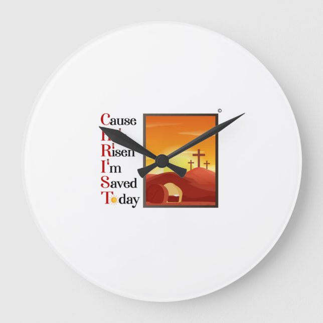 Jesus Acronym Clock Stor Klocka (Framsida)