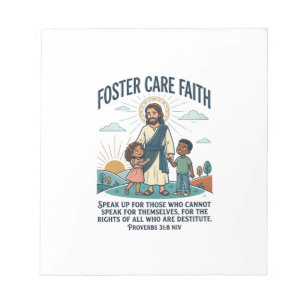 Jesus Adoption Foster Care Grafisk T-shirt Kristna Anteckningsblock