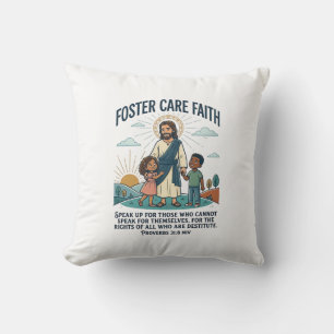 Jesus Adoption Foster Care Grafisk T-Shirt Kristna Kudde