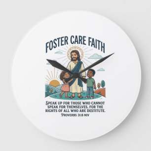 Jesus Adoption Foster Care Grafisk T-Shirt Kristna Stor Klocka