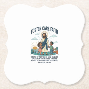 Jesus Adoption Foster Care Grafisk T-Shirt Kristna Underlägg Papper