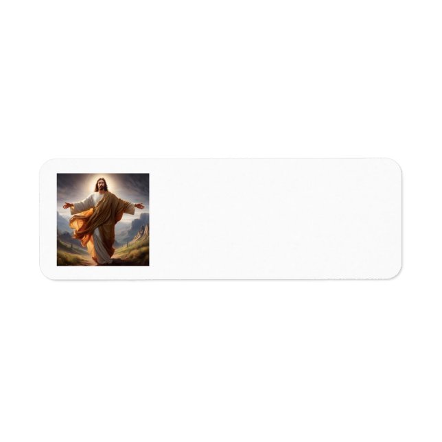 Jesus Adressetiketter Returadress Etikett (Framsidan)