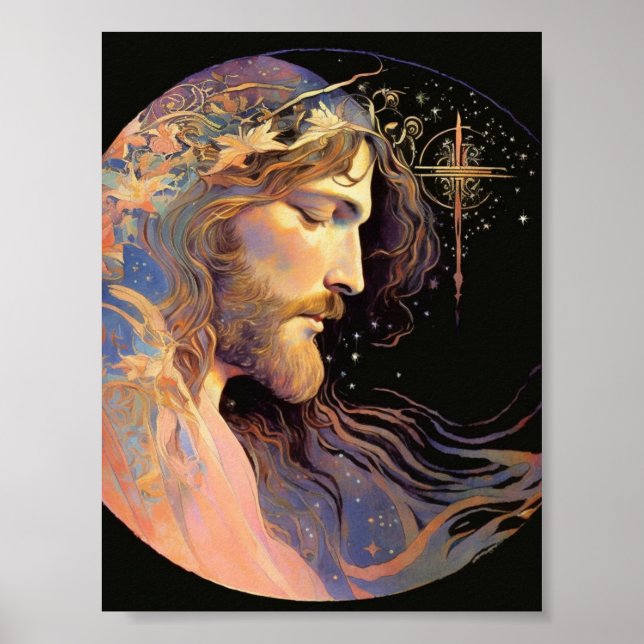 Jesus AI Generated Art Poster (Framsidan)