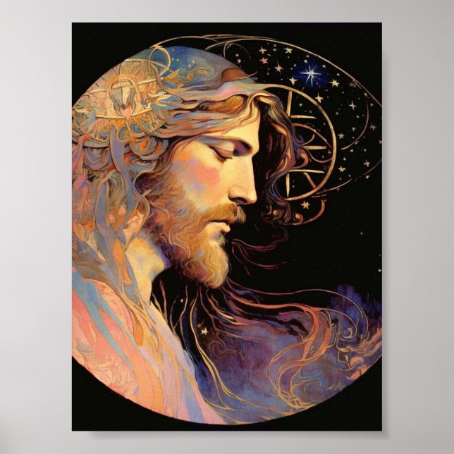 Jesus AI Generated Art Poster (Framsidan)