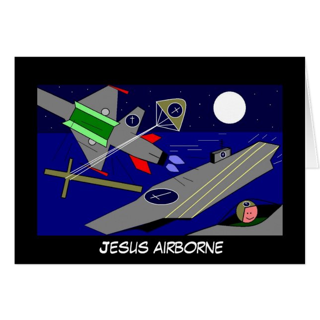 Jesus Airborne OBS Kort (Framsidan Horizontal)