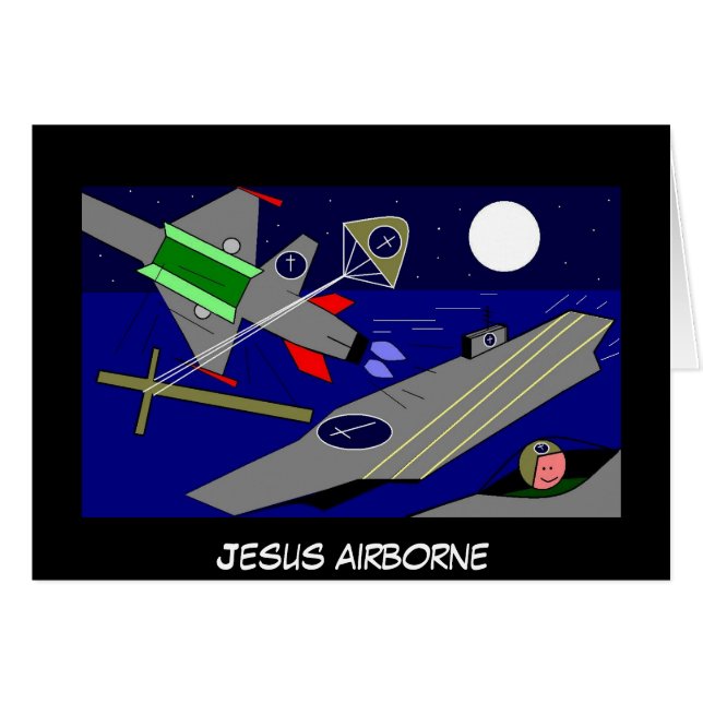Jesus Airborne OBS Kort (Framsidan Horizontal)