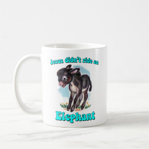 Jesus åkte inte med en elefant kaffemugg