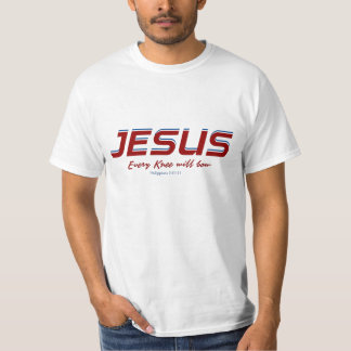 Jesus alla knölar på Filippinerna 2:10-11 T Shirt