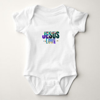 jesus älskar babykläder t shirt