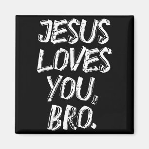 Jesus älskar bror religiös Gud Jesus kristna barn Magnet