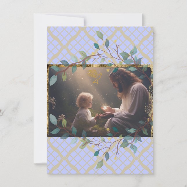 Jesus älskar de små barnen brevkort anteckningskort (Framsida)